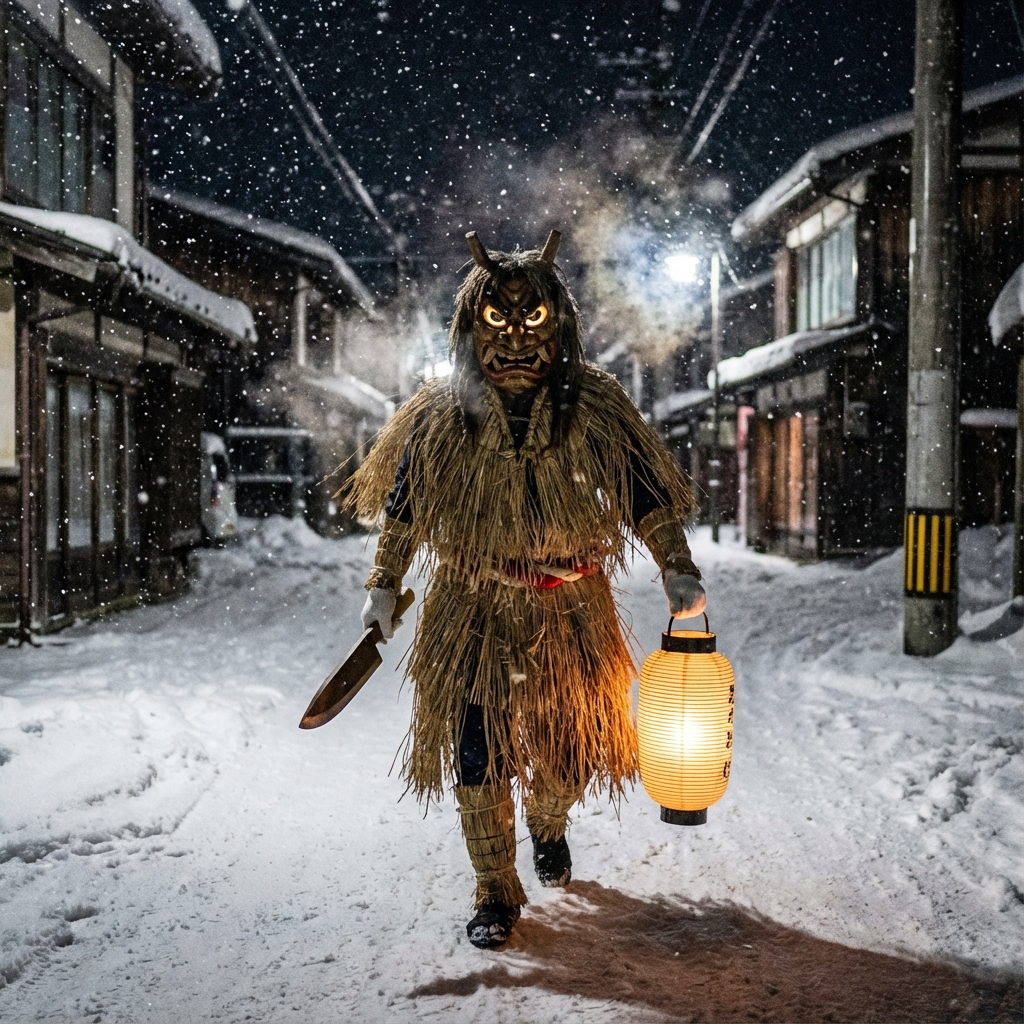 Namahage in Snow