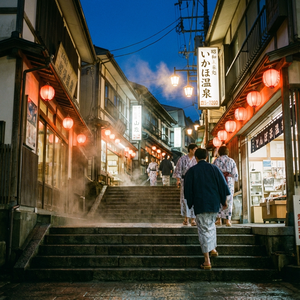 Ikaho Onsen Stone Steps