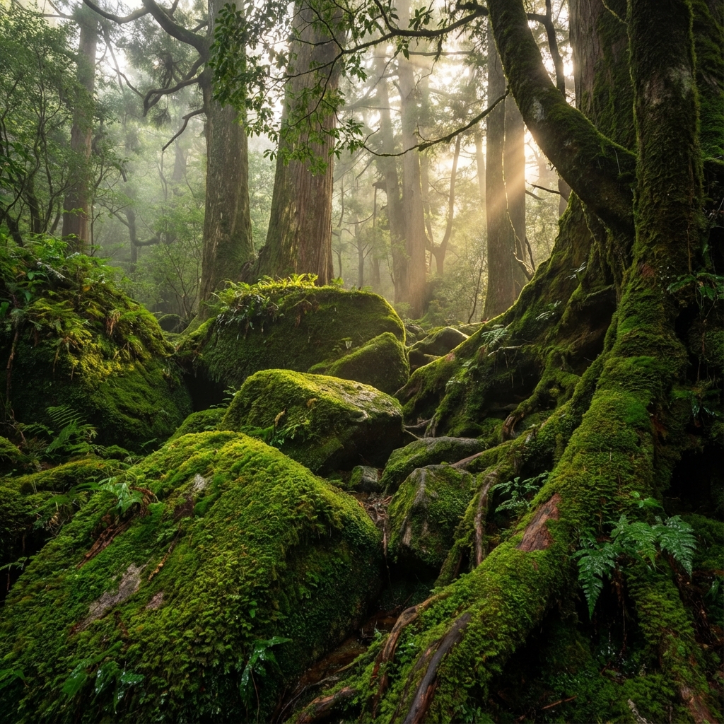 Mystical moss forest of Yakushima