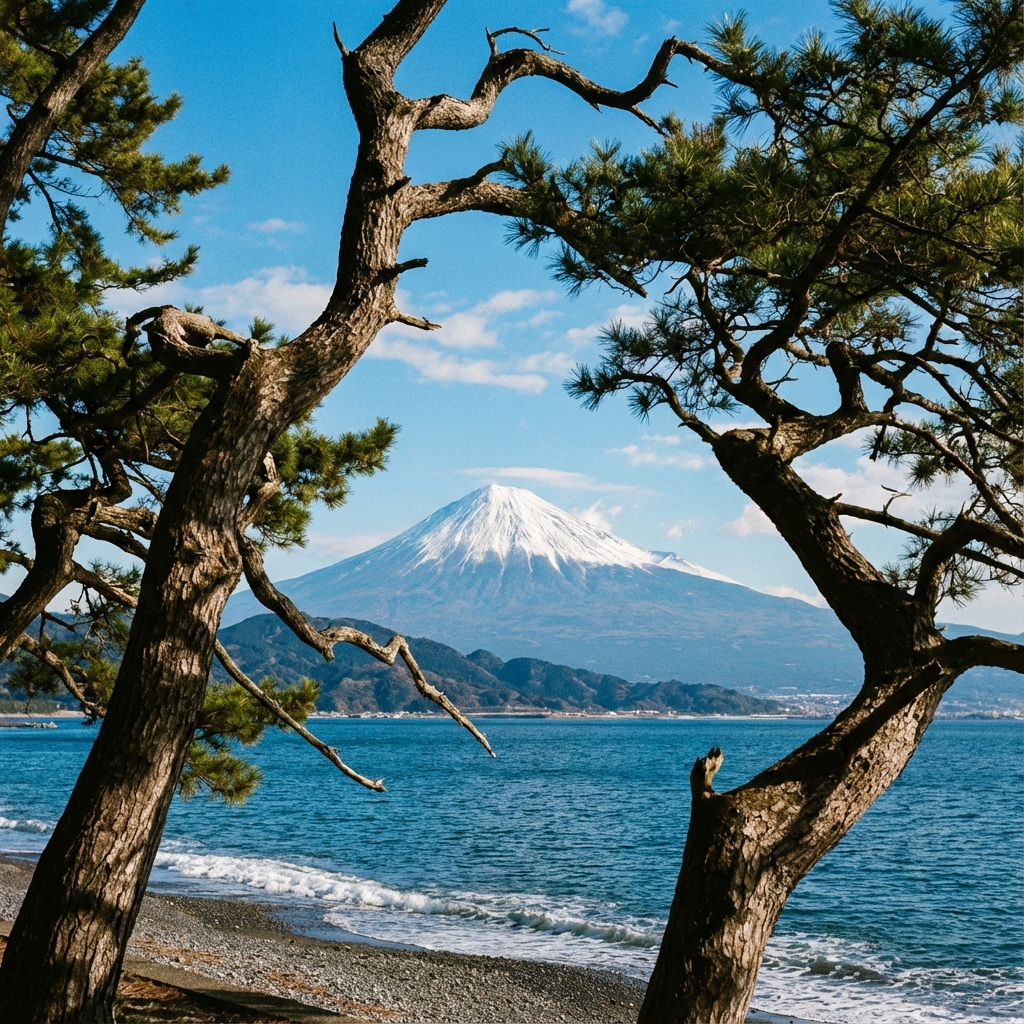 Mt. Fuji from Miho no Matsubara