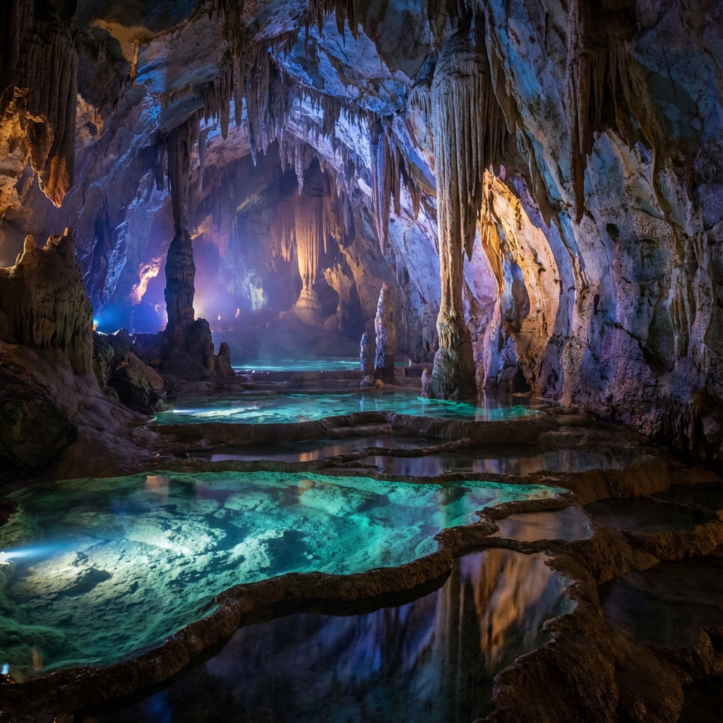 Mystical Hyakumai-zara in Akiyoshido Cave